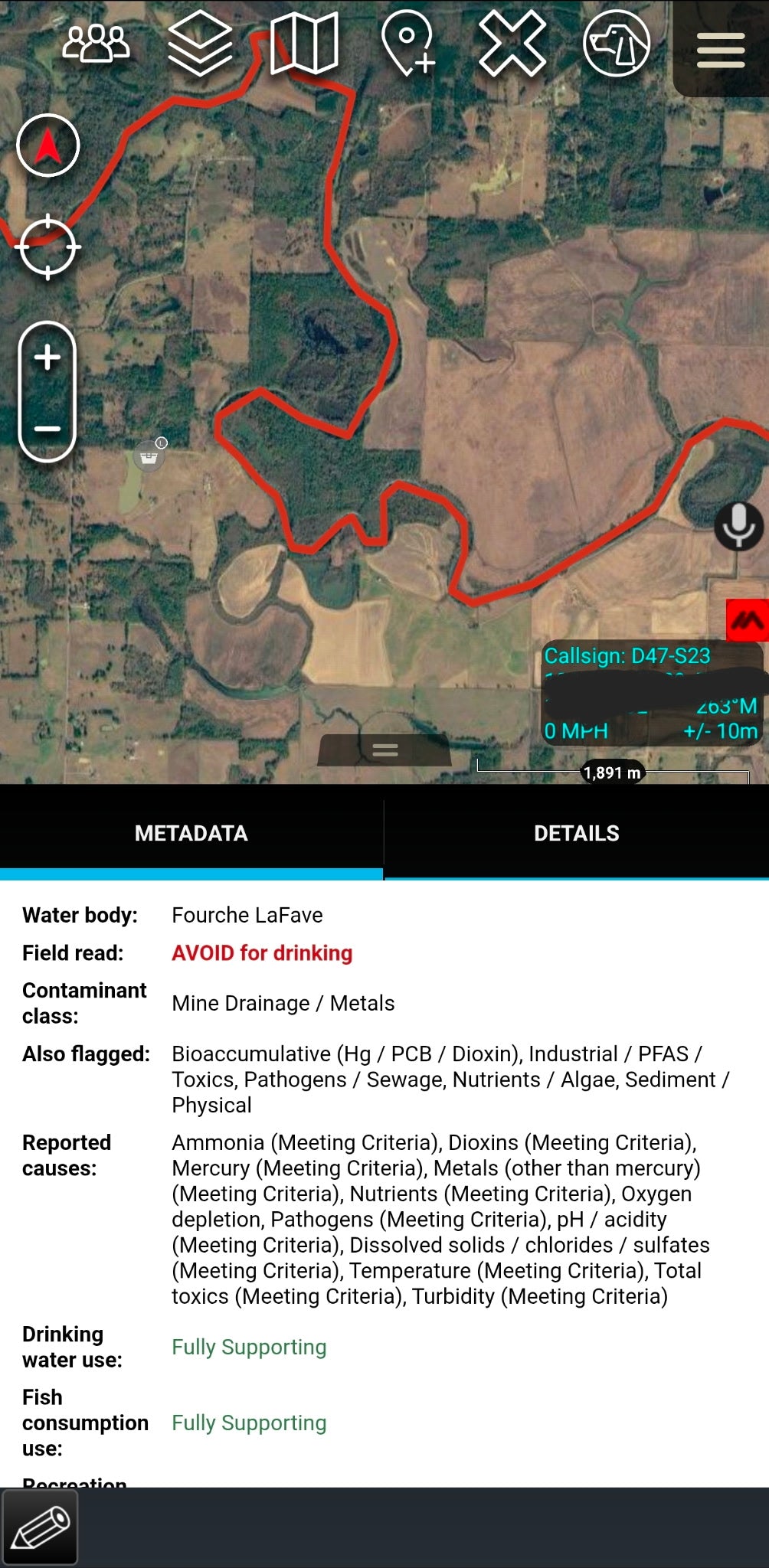 Water Intel — ATAK Data Package | Springs, Wells, Dams & EPA Impaired Waters