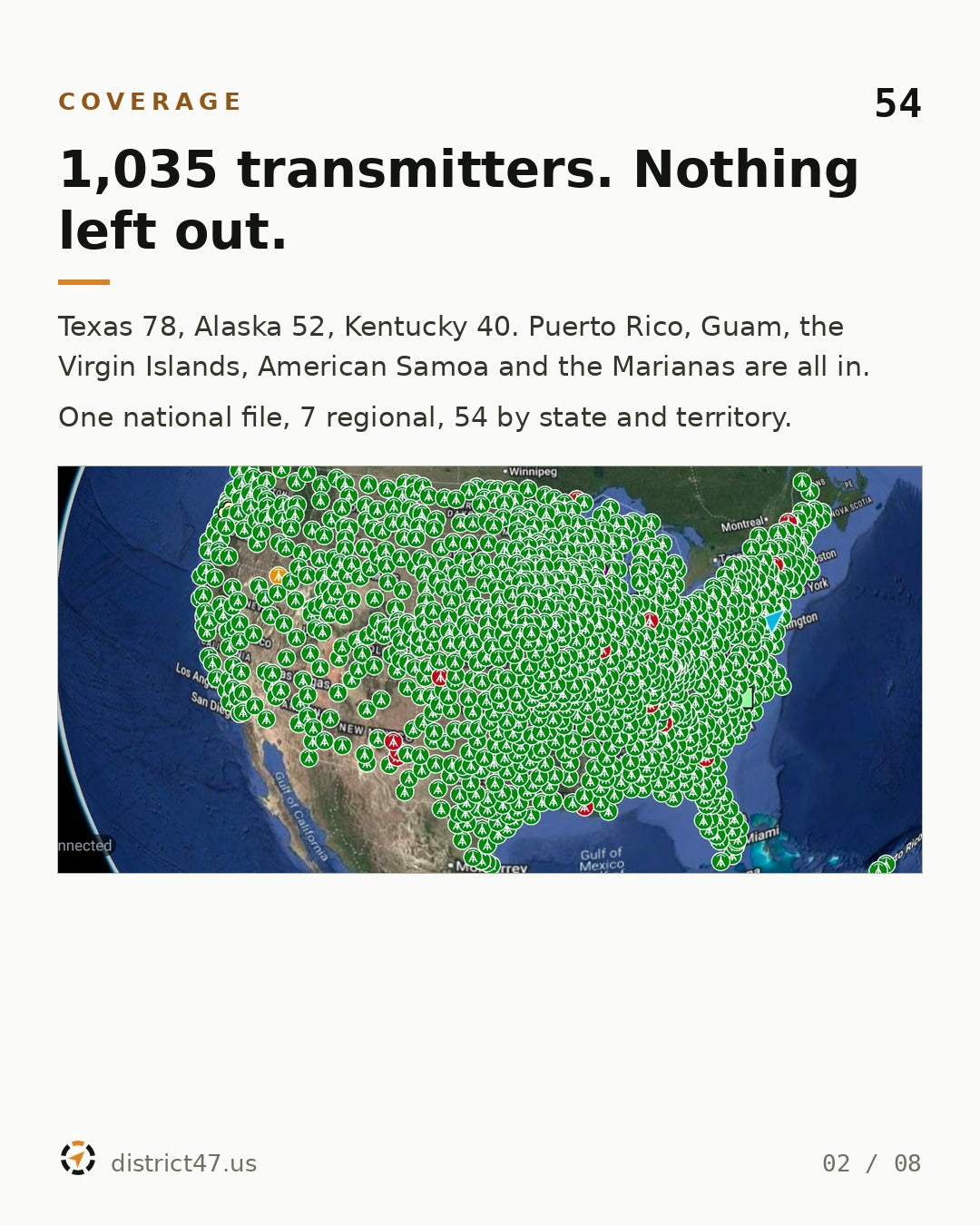 NOAA Weather Radio — 1,035 Transmitters | Free Status-Coded KMZ for ATAK, TAK Aware & Google Earth