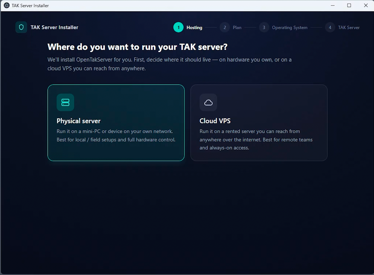 TAK Server Installer — OpenTAKServer in 5 Guided Steps | Free Windows Setup Wizard for ATAK, TAK Aware & WinTAK
