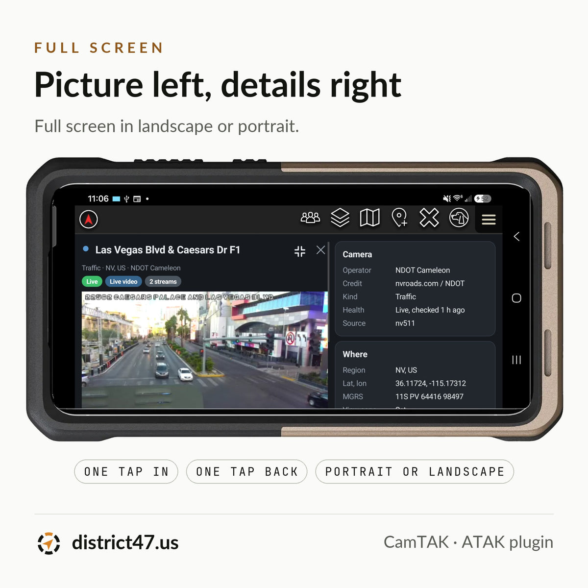 Full screen in landscape