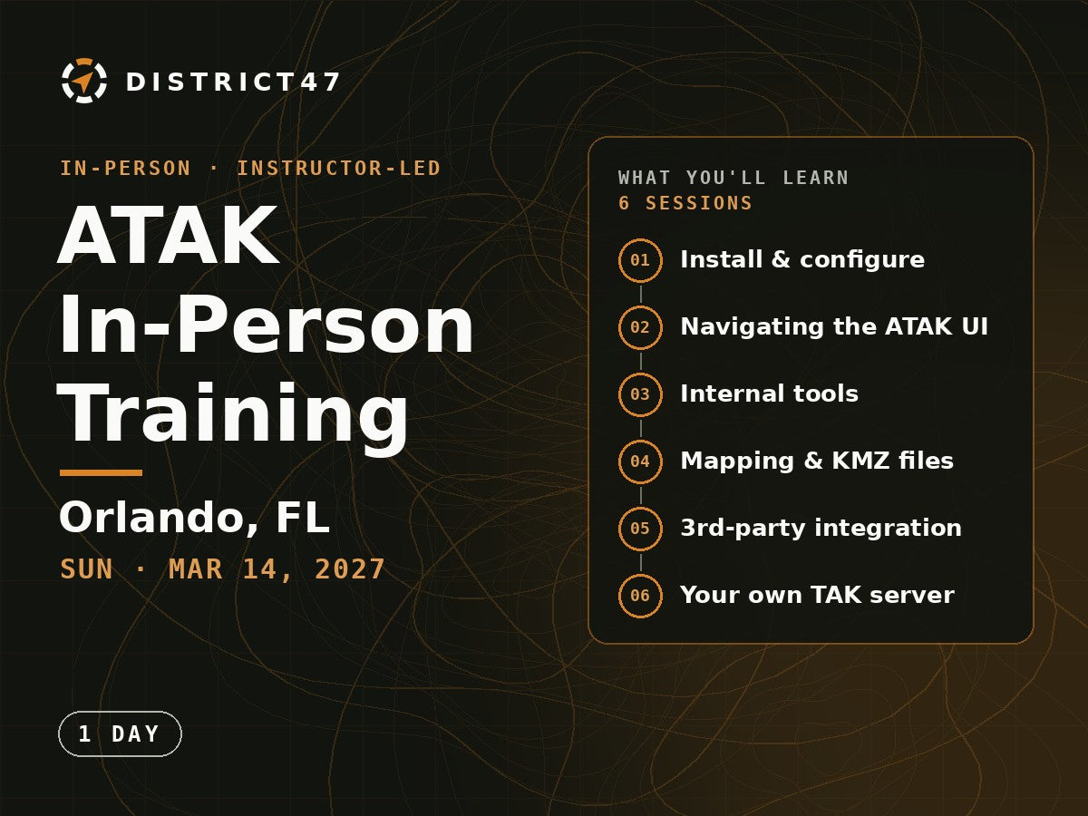 ATAK in-person training, Orlando FL, Sun Mar 14 2027, 1 day, 6 sessions