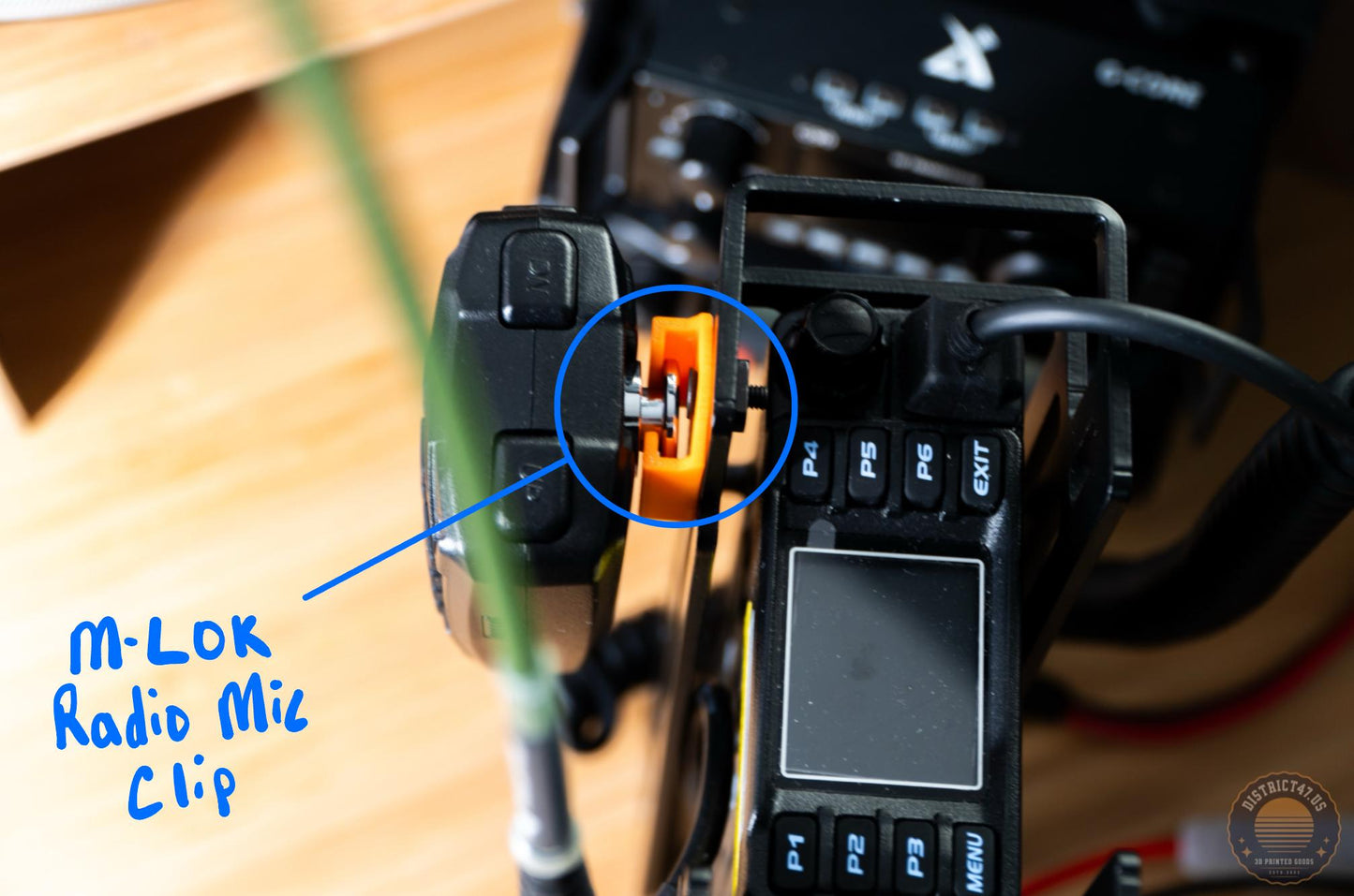 Armoloq Ham Radio / Amateur Radio Man-Pack Station Microphone Mount