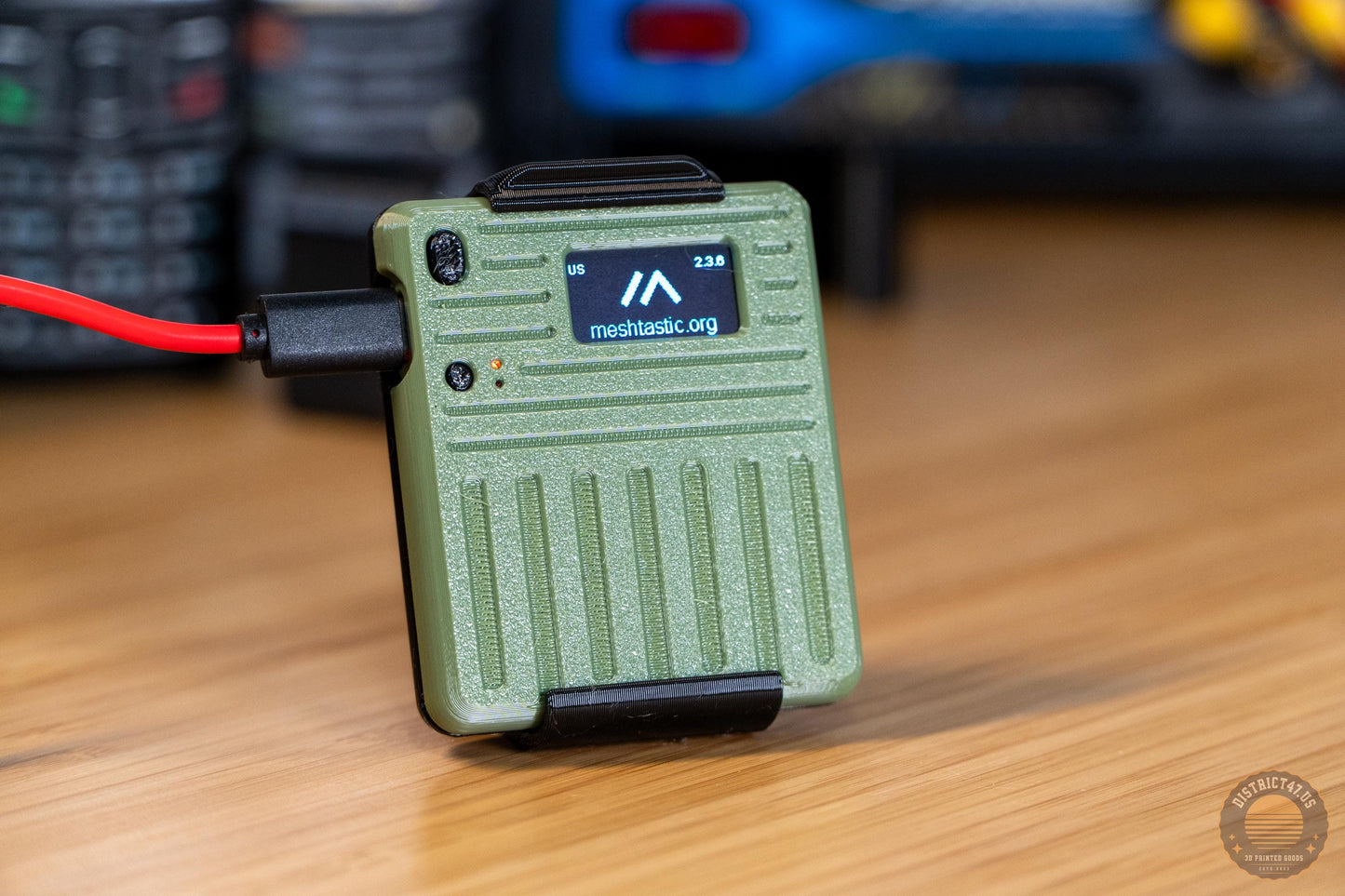 Meshtastic Portable Pager Node with 2,000mah battery.