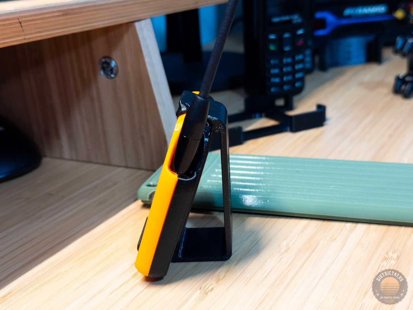 Meshtastic Portable Node with 3,000mah battery, desk stand, molle clip and pocket clip