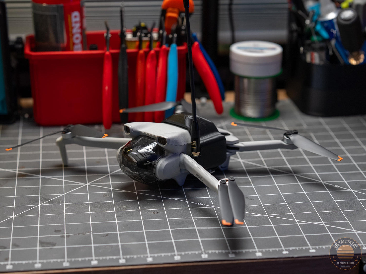 DJI Mini Mehstastic Off Grid Node with built in 1000mah battery
