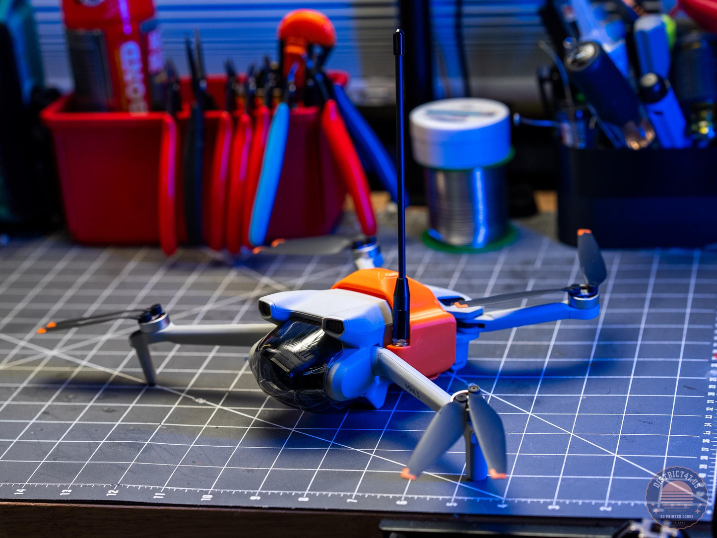 DJI Mini Mehstastic Off Grid Node with built in 1000mah battery