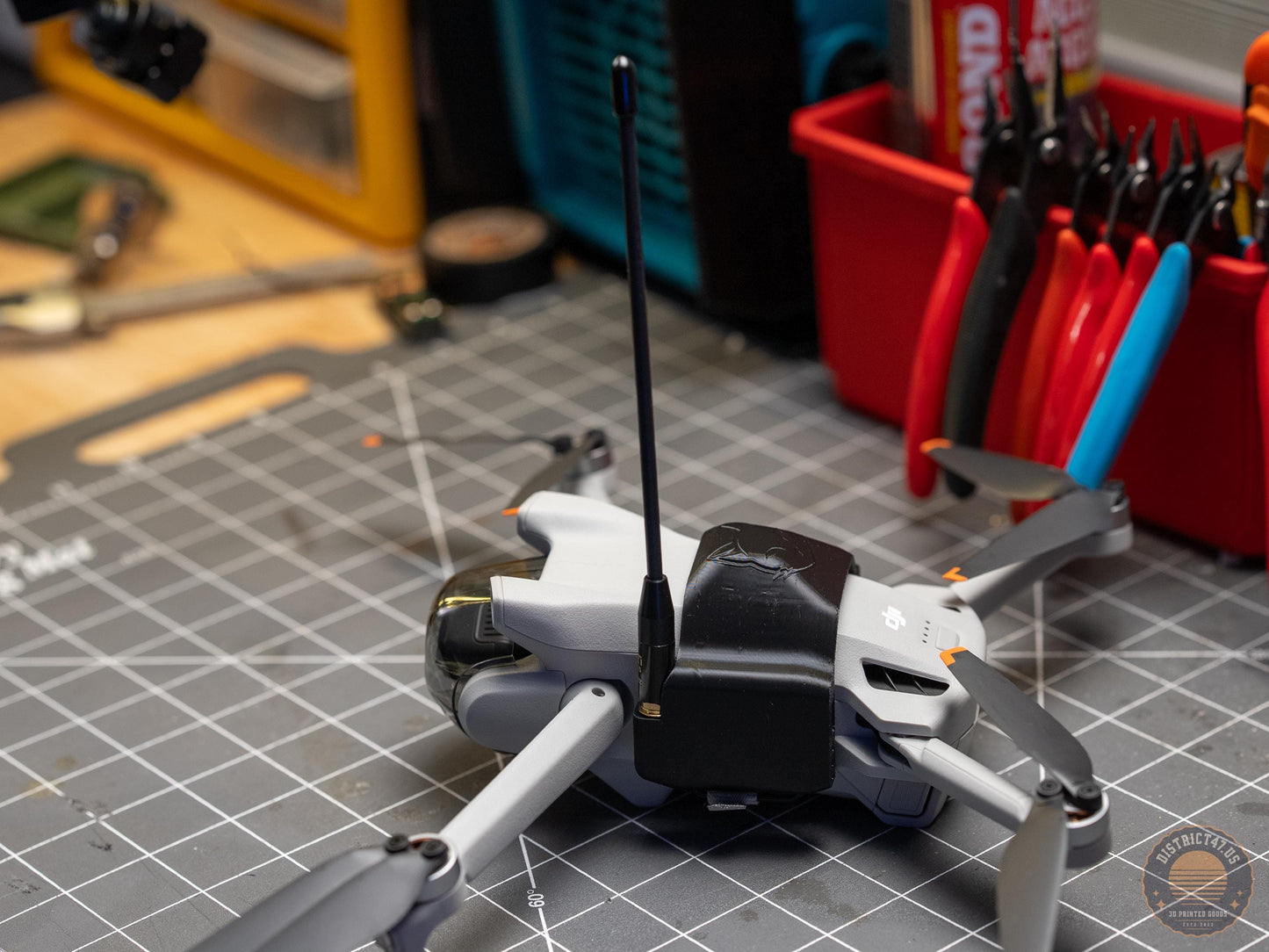 DJI Mini Mehstastic Off Grid Node with built in 1000mah battery