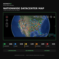 ATLAS Data Centers — 1,698 U.S. Facilities | Reliability-Graded KMZ for ATAK, TAK Aware & Google Earth