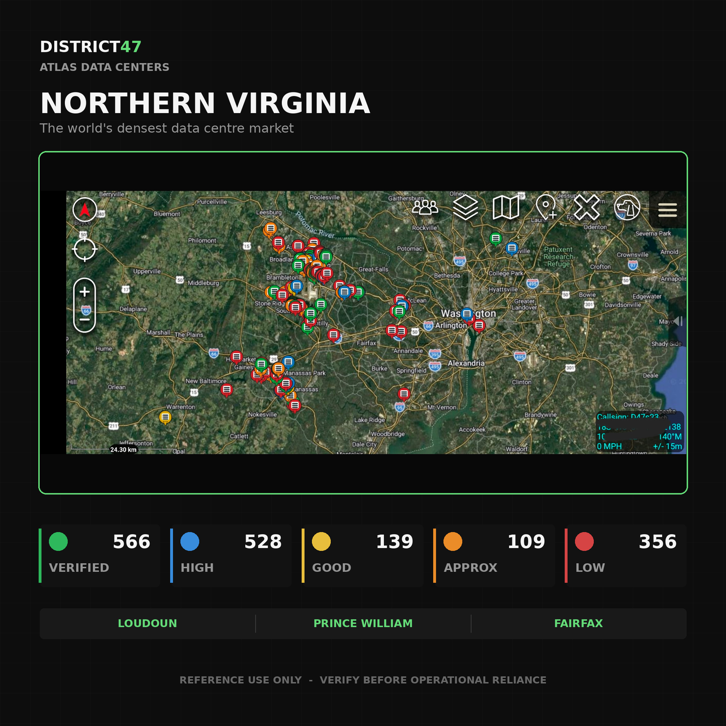 ATLAS Data Centers — 1,698 U.S. Facilities | Reliability-Graded KMZ for ATAK, TAK Aware & Google Earth