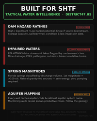 Water Intel — ATAK Data Package | Springs, Wells, Dams & EPA Impaired Waters