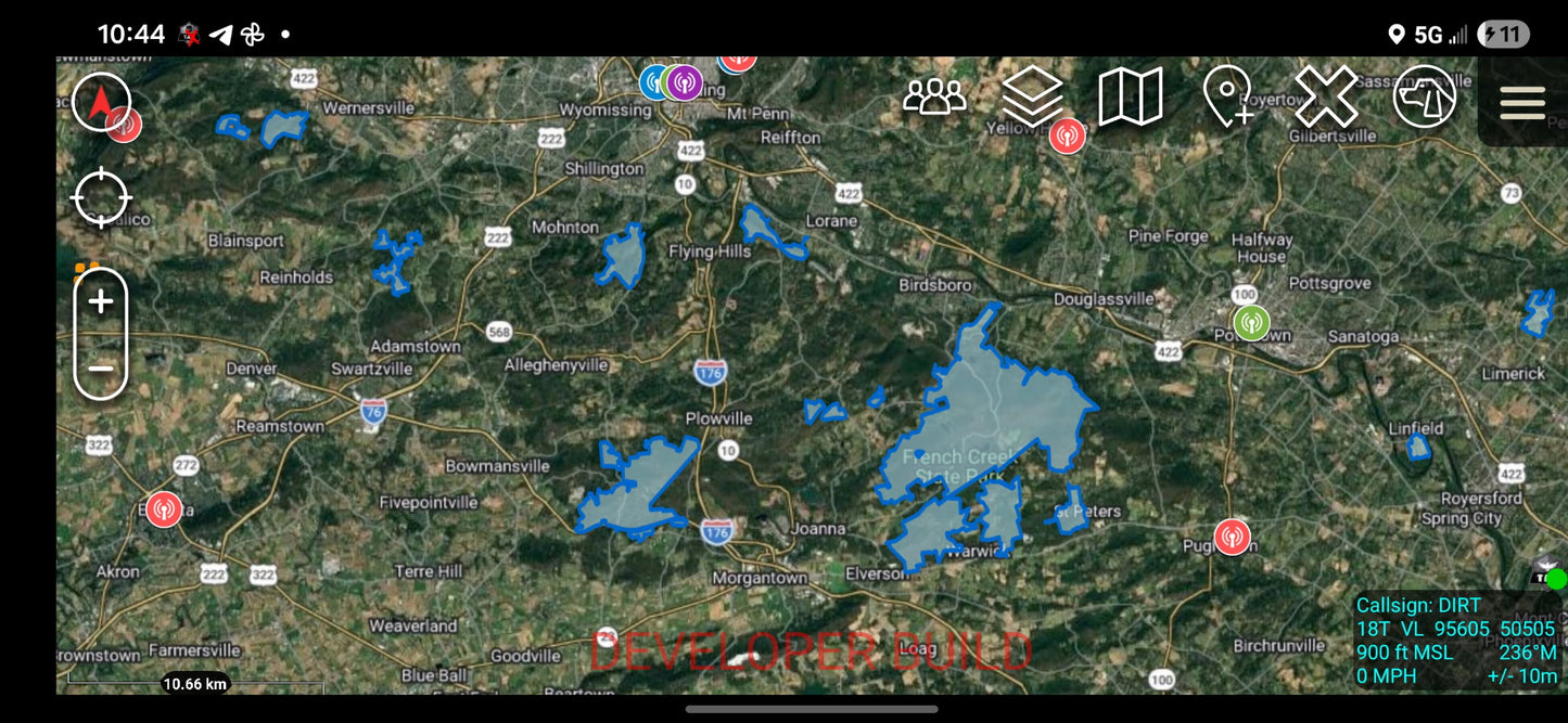 ATAK/TAK Aware (iPhone) POTA KMZ Map Package (All 50 States)