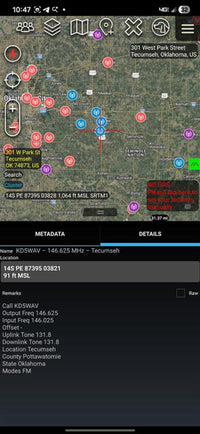 ATAK/TAK Aware (iPhone) VHF/UHF and GMRS Repeaters
