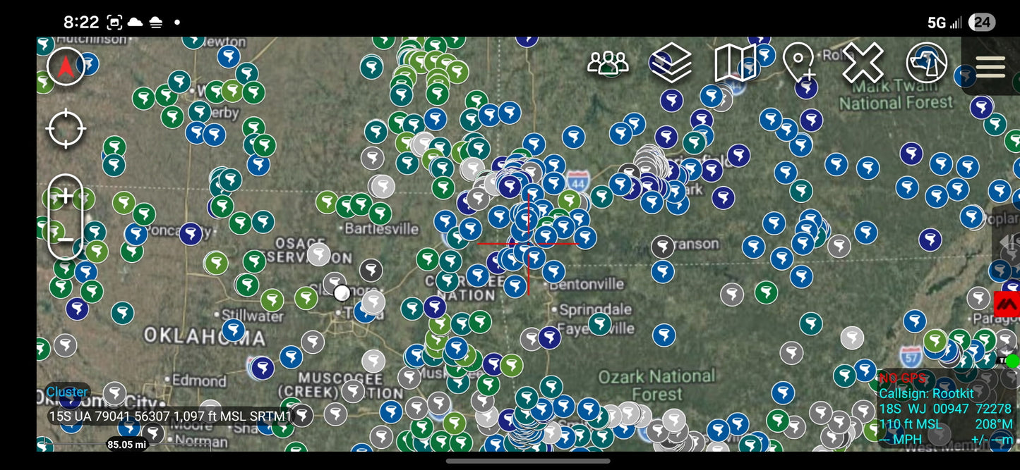 FREE ATAK/TAK Aware (iPhone) Public Tornado Shelter Map