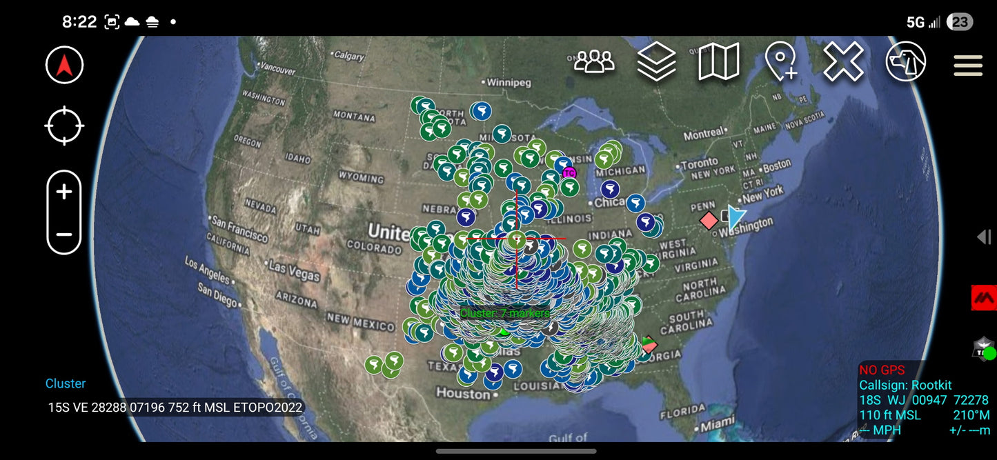 FREE ATAK/TAK Aware (iPhone) Public Tornado Shelter Map