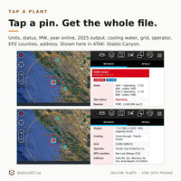 Nuclear Plants & Evacuation Routes — 85 U.S. Sites | EPZ-Ringed KMZ for ATAK, TAK Aware & Google Earth