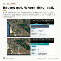 Nuclear Plants & Evacuation Routes — 85 U.S. Sites | EPZ-Ringed KMZ for ATAK, TAK Aware & Google Earth