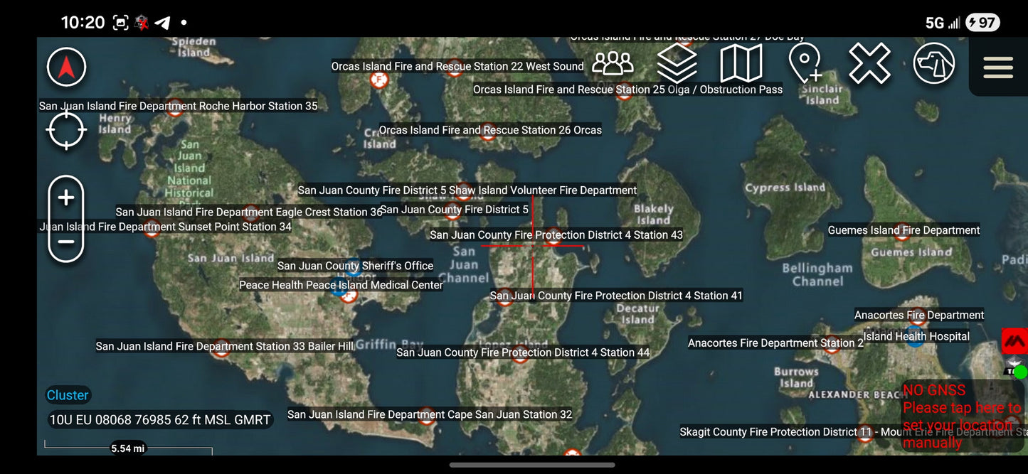 ATAK/TAK Aware (iPhone) Hospitals, Fire Station and Police Stations