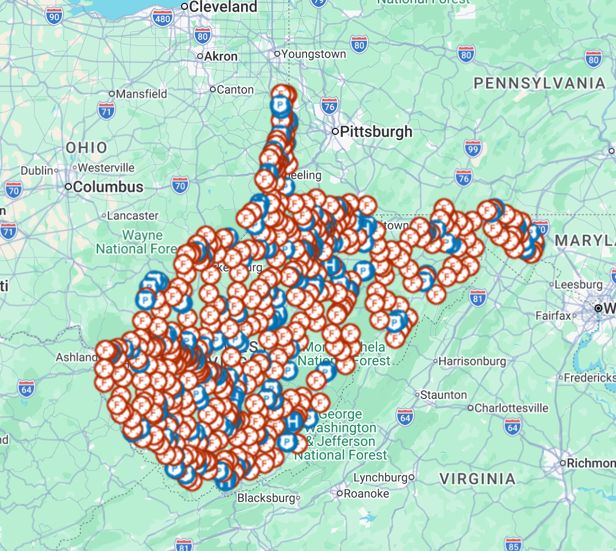 ATAK/TAK Aware (iPhone) Hospitals, Fire Station and Police Stations