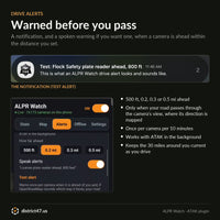 Drive alerts settings and notification