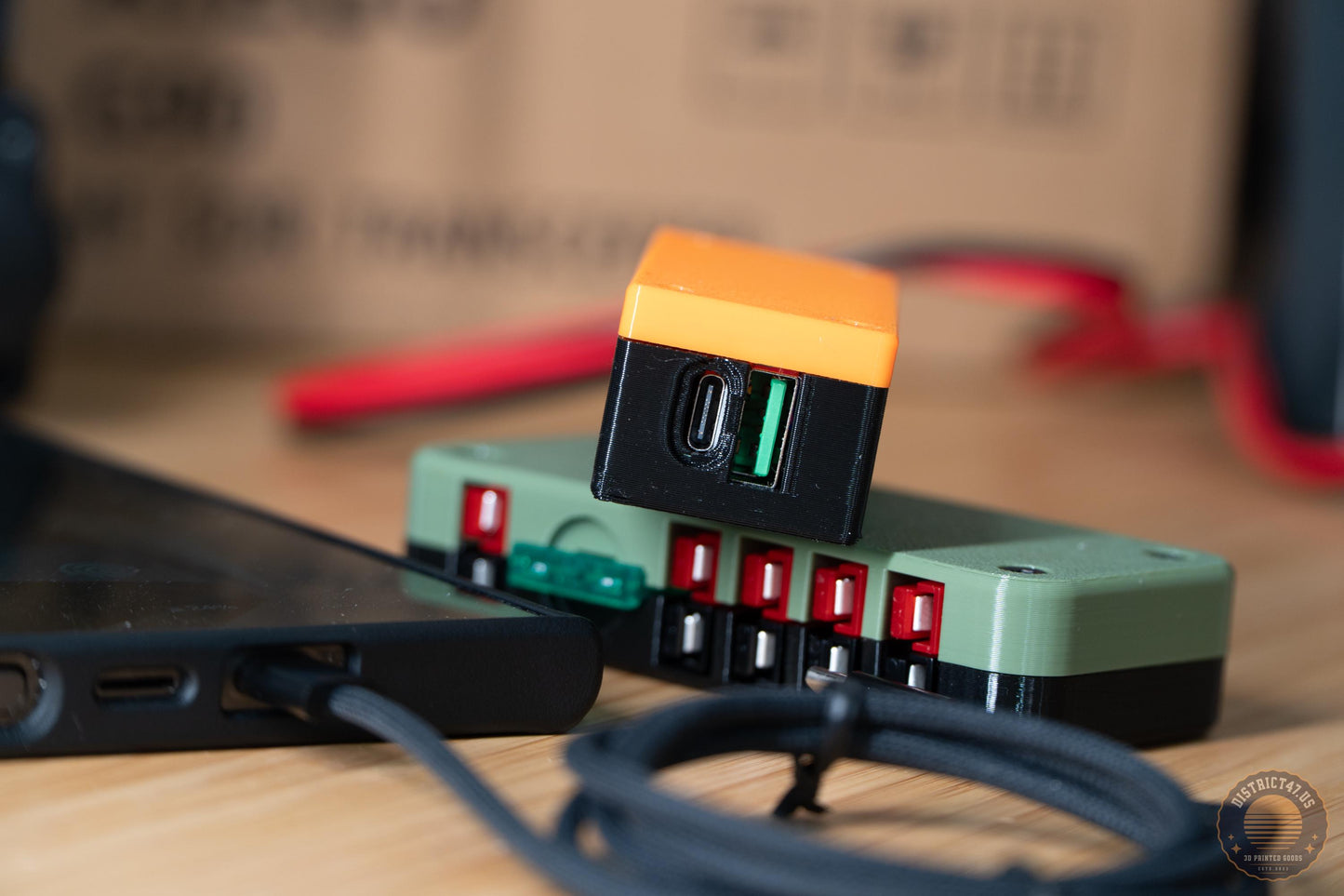 Anderson Powerpole Distribution Block with 60watt PD USB-C and USB-A port