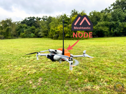 DJI Mini Mehstastic Off Grid Node with built in 1000mah battery