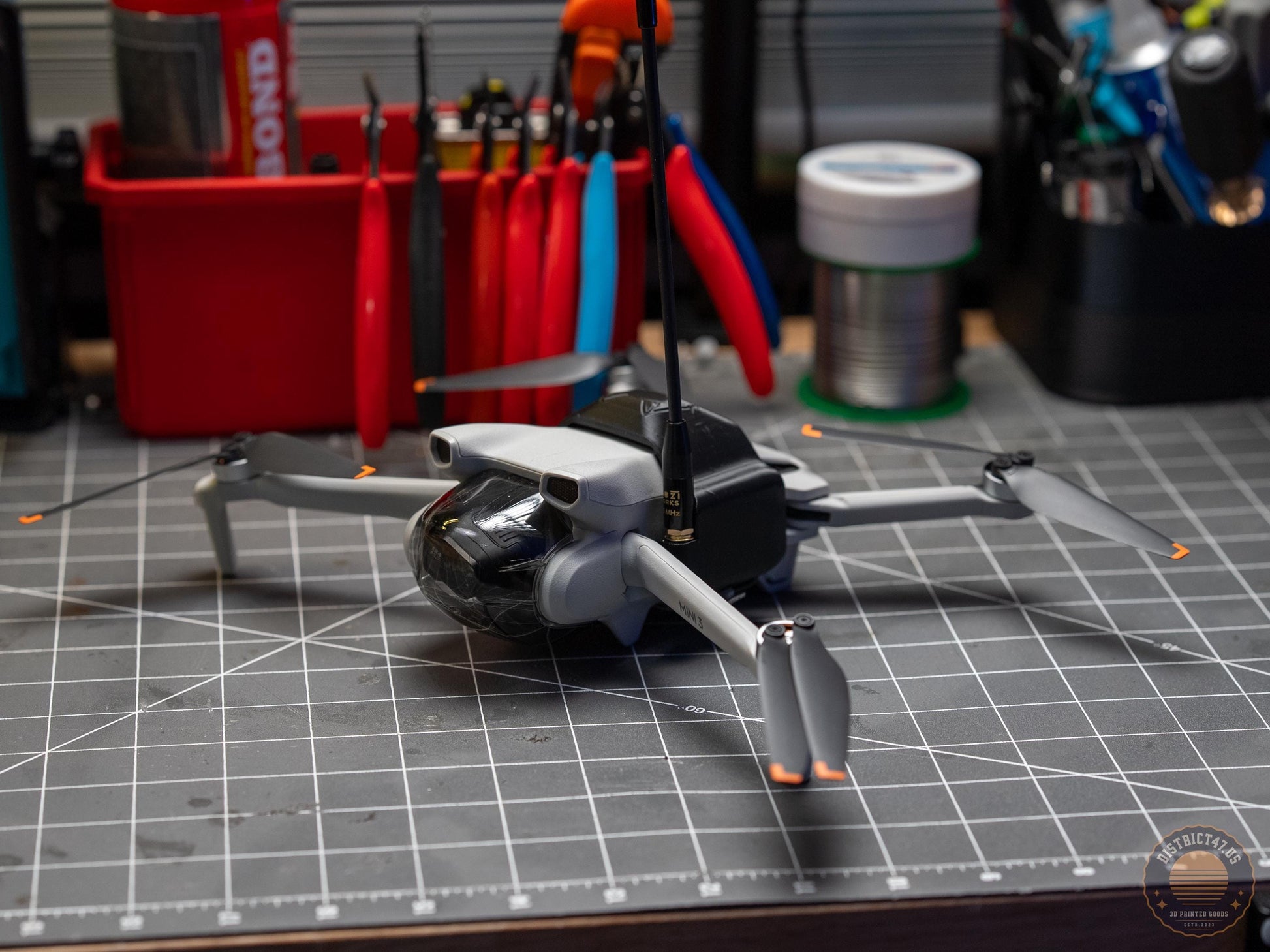 DJI Mini Mehstastic Off Grid Node with built in 1000mah battery