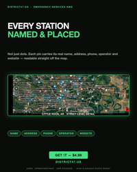 ATAK/TAK Aware (iPhone) Hospitals, Fire Stations and Police Stations