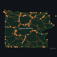 US National Parks Field Guide KMZ File Compative with ATAK And TAKaware