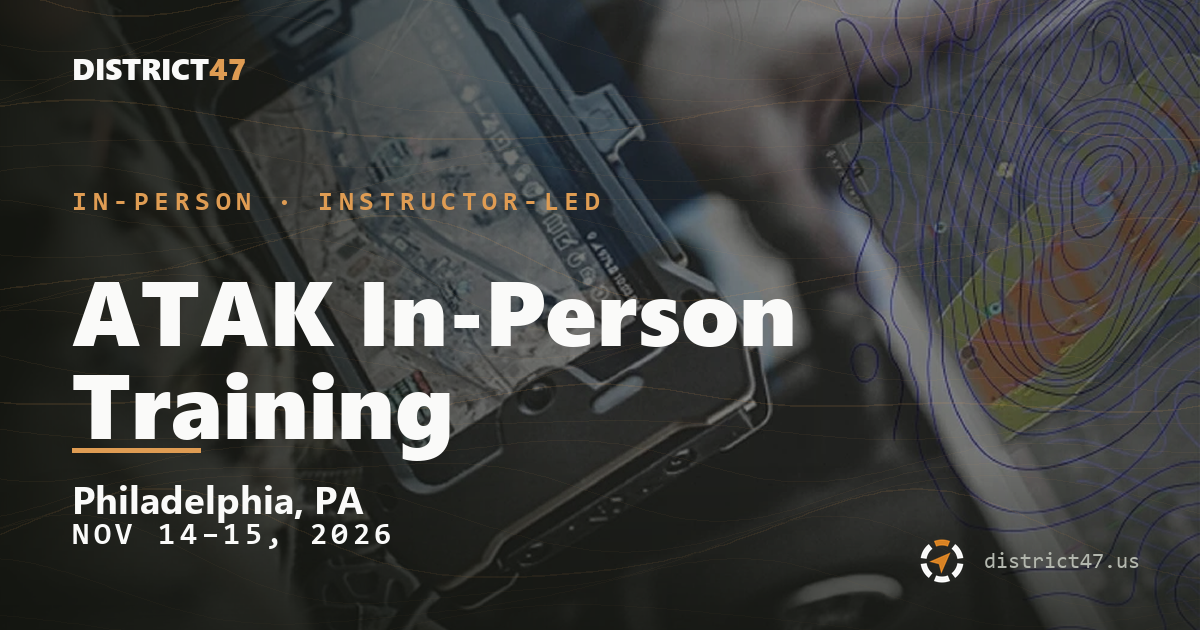 ATAK In-Person Training — Philadelphia, PA — Nov 14–15, 2026