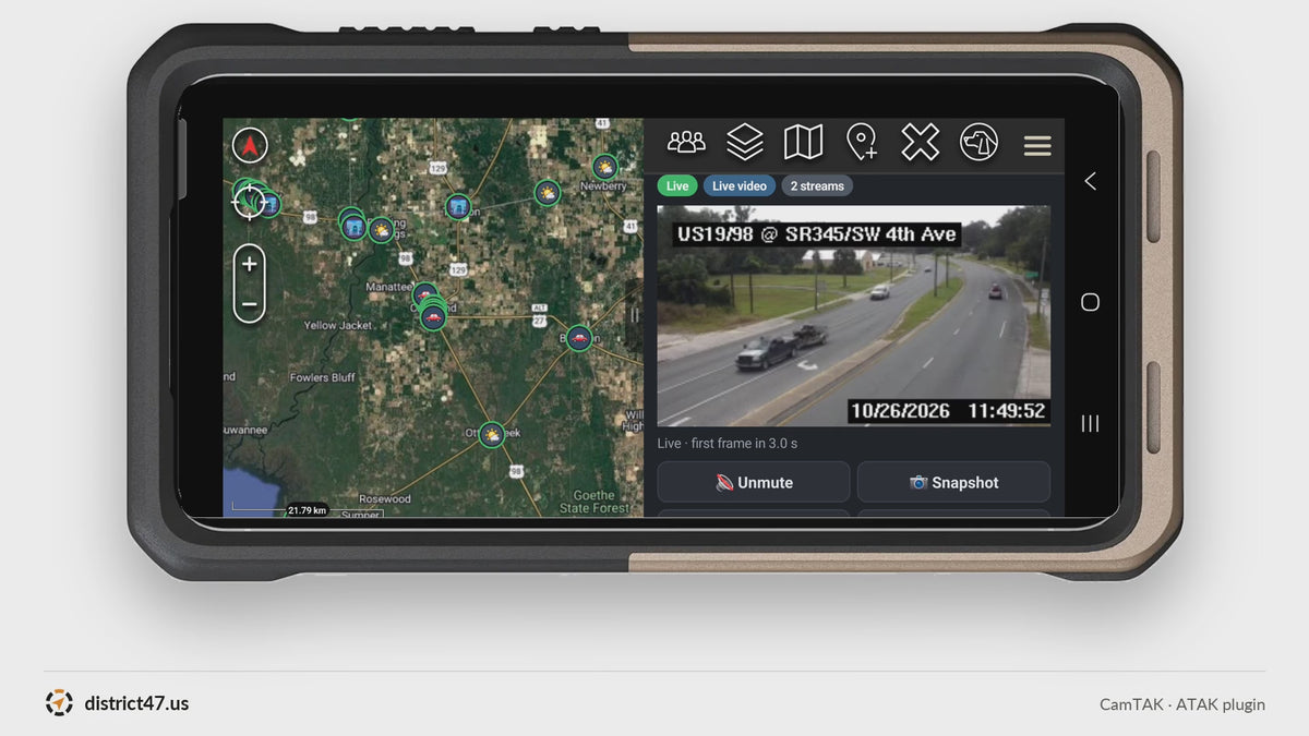 CamTAK reel: live cameras worldwide in ATAK